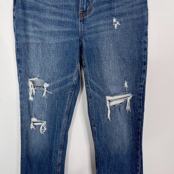 Abercrombie and Fitch 25 The Ankle Straight Ultra High Rise Curve Love Jeans 0R - Picture 4 of 9